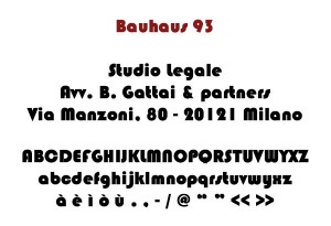 Bauhaus 93