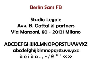 Berlin Sans FB