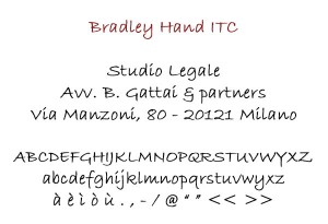 Bradley Hand ITC