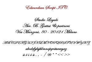 Edwardian Script ITC