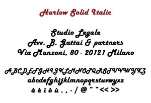 Harlow Solid Italic