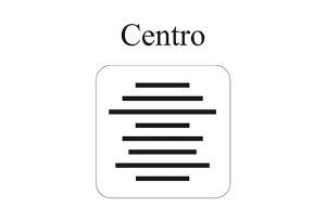 Allineato al centro
