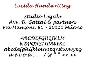 Lucida Handwriting