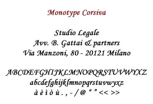 Monotype Corsiva